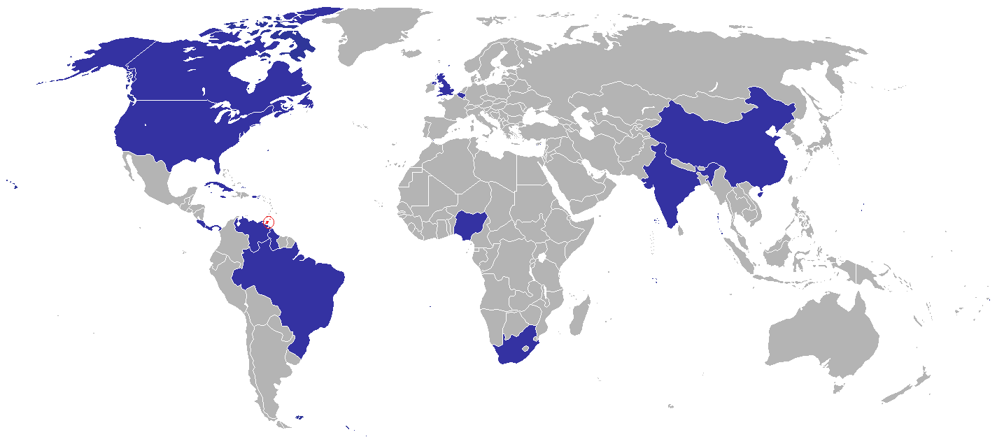 Daftar perwakilan diplomatik Trinidad dan Tobago