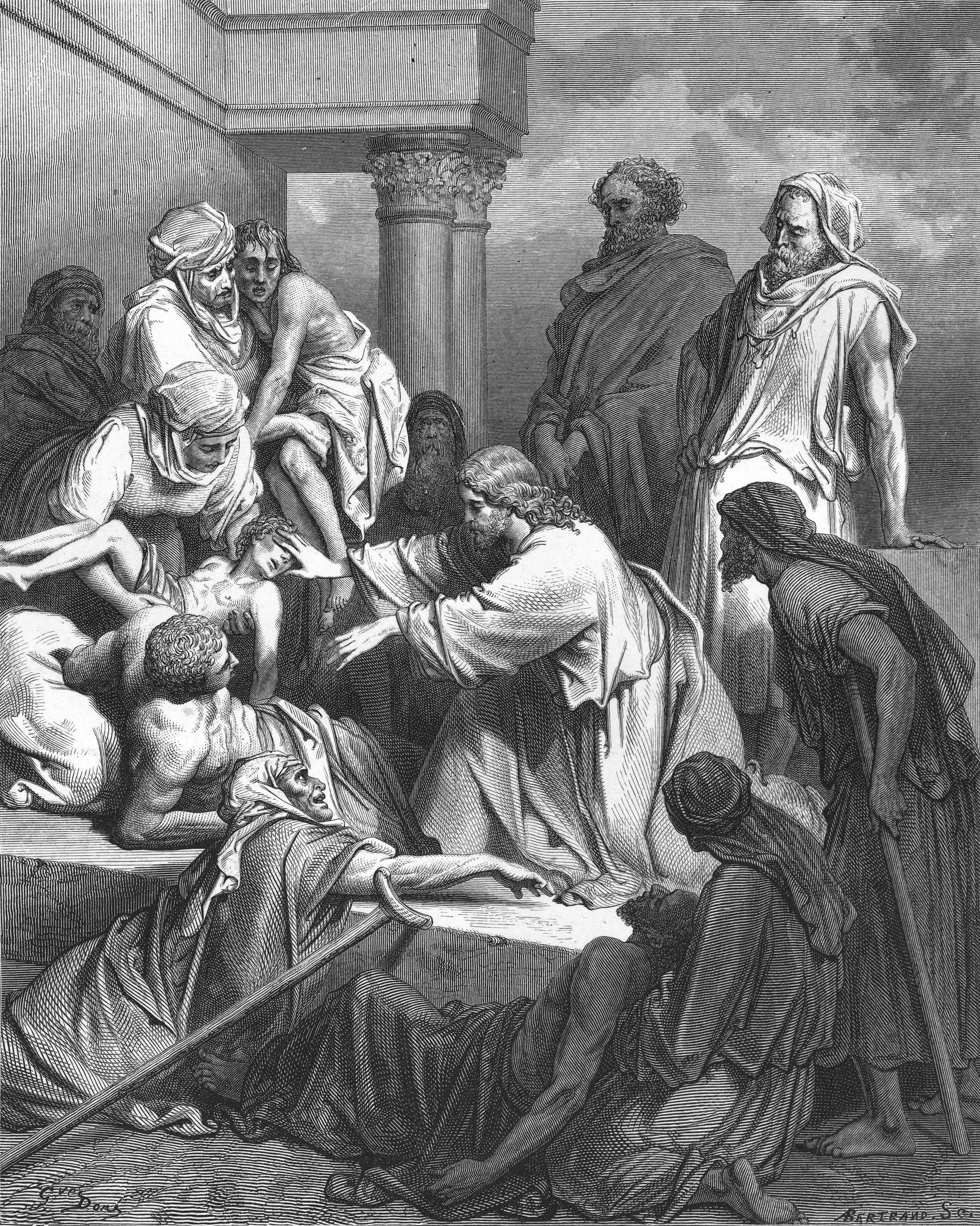 Yesus menyembuhkan orang-orang sakit di Genesaret