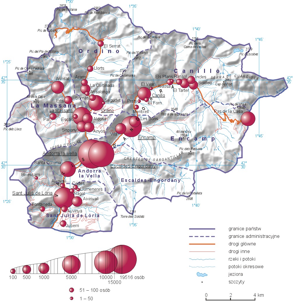 Daftar kota di Andorra