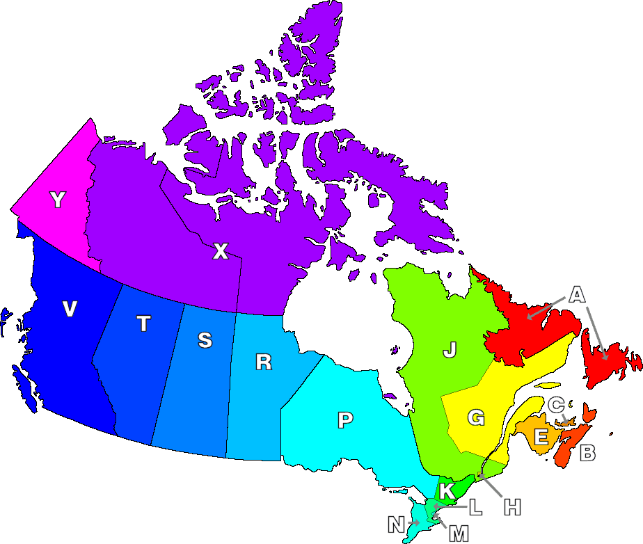 Daftar kodepos di Kanada