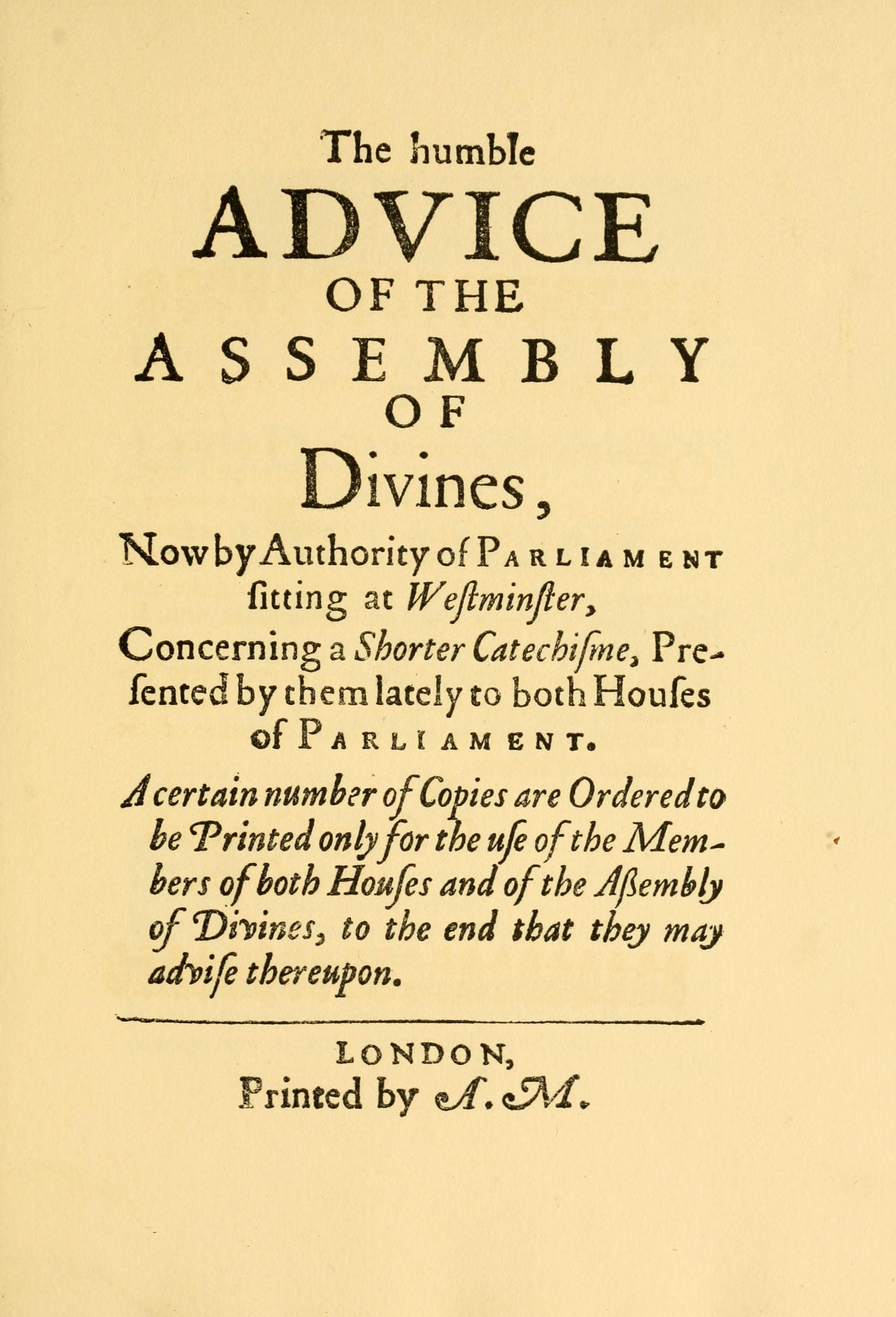 Katekismus Kecil Westminster