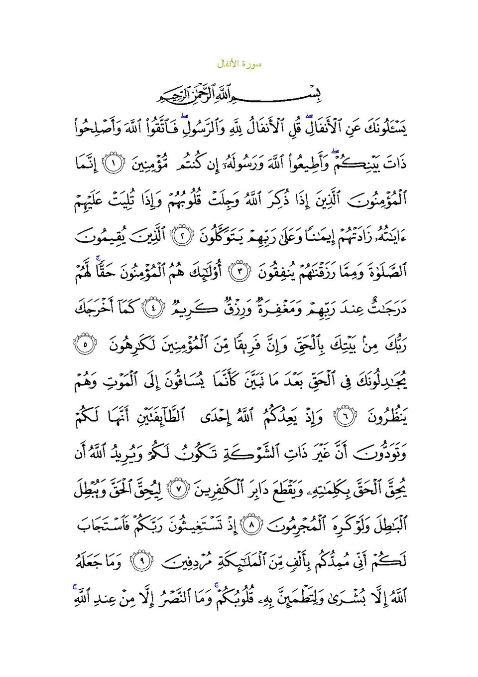 Surah Al-Anfal