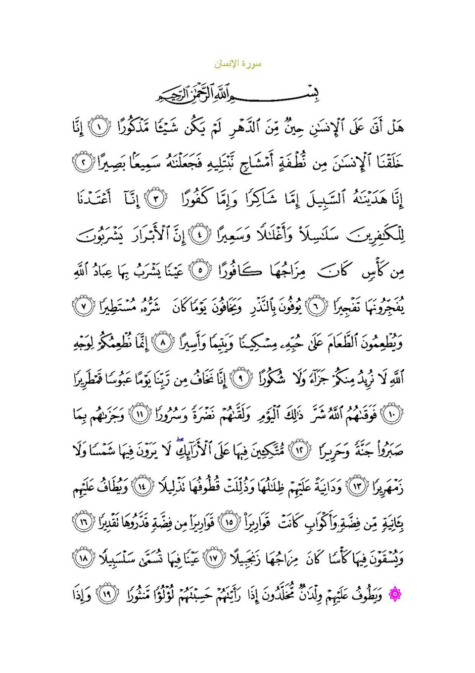 Surah Al-Insan