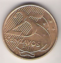 25 centavos (uang logam Brasil) 25 centavos (uang logam Brasil)