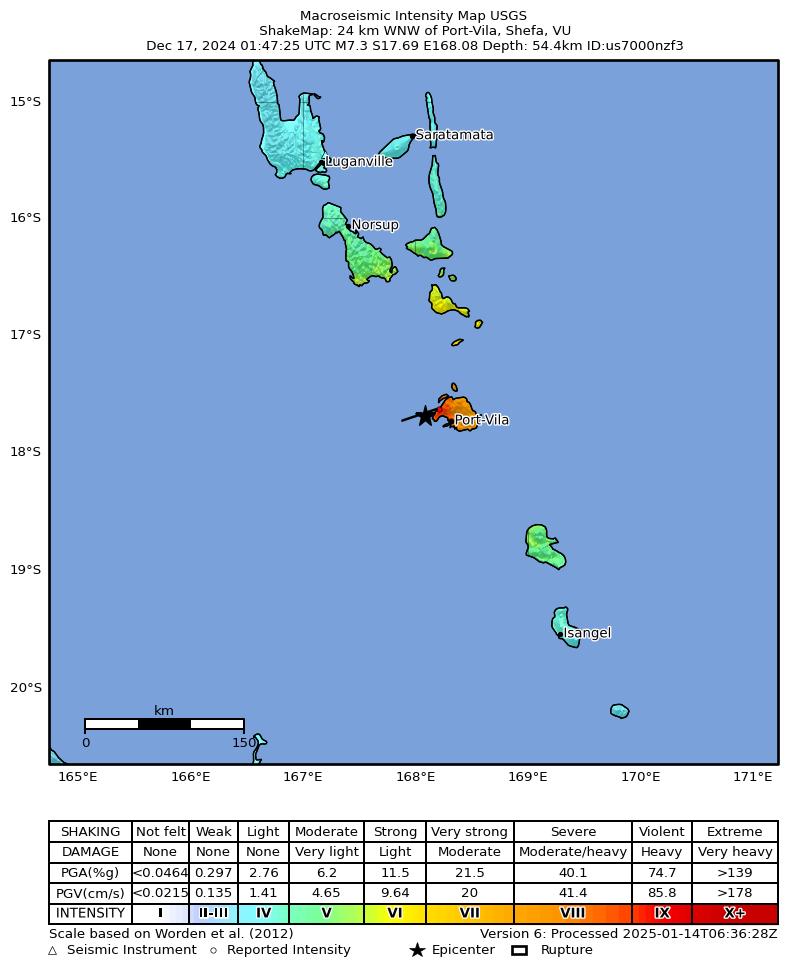 Gempa bumi Port Vila 2024 Gempa bumi Port Vila 2024