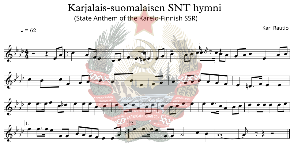 Lagu Kebangsaan RSS Karelo-Finlandia Lagu Kebangsaan RSS Karelo-Finlandia