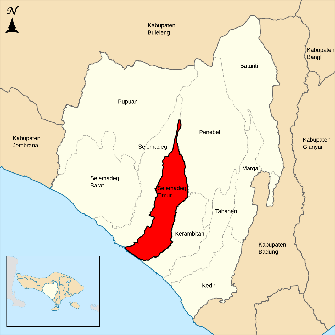 Selemadeg Timur, Tabanan Selemadeg Timur, Tabanan