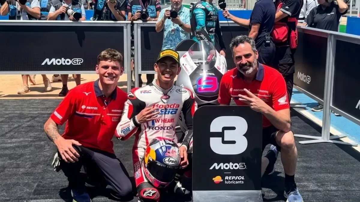 Veda juga bikin ruwet pada Moto3 Ceko 2026, ungkapan pemenang pertama Moto3 2026 usai gagal podium