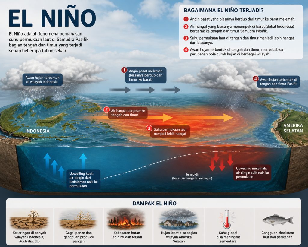 El Nino Menguat, Berpeluang Jadi Salah Satu yang Terkuat Sejak 1950