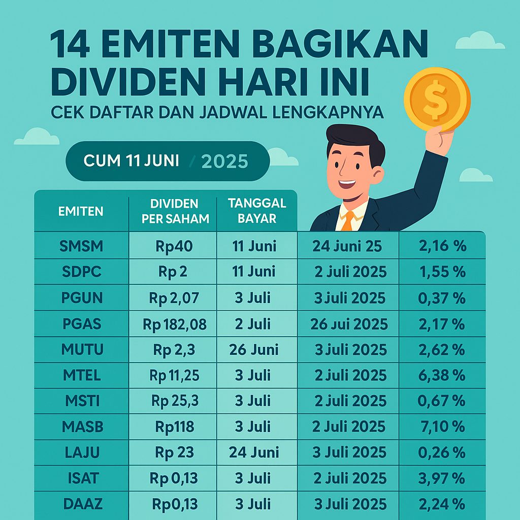 Emiten Ini Tebar Dividen Rp 166 Miliar, Cek Jadwalnya Sekarang!