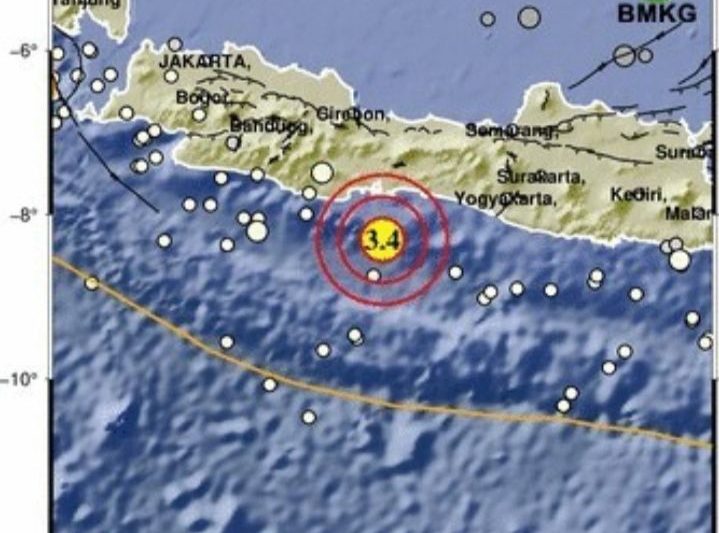 Gempa Terkini Guncang Cilacap Jawa Tengah, BMKG Catat Kedalaman 6 Km di Laut Selatan