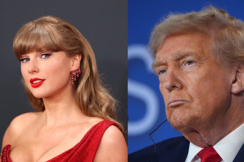 Trump Geger Sendiri Saat Taylor Swift Menikah, Pasang Poster Tandingan Respons Pesta Sang Penyanyi