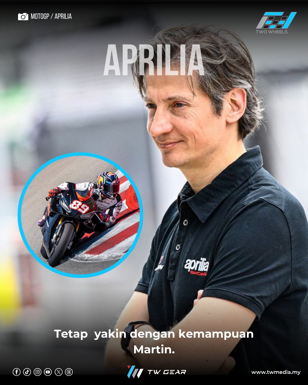Jorge Martin Yakin Tetap Didukung Aprilia Demi Juara MotoGP 2026, Pengamat Beberkan Kuncinya